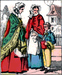 mom and son, proportions of head and body