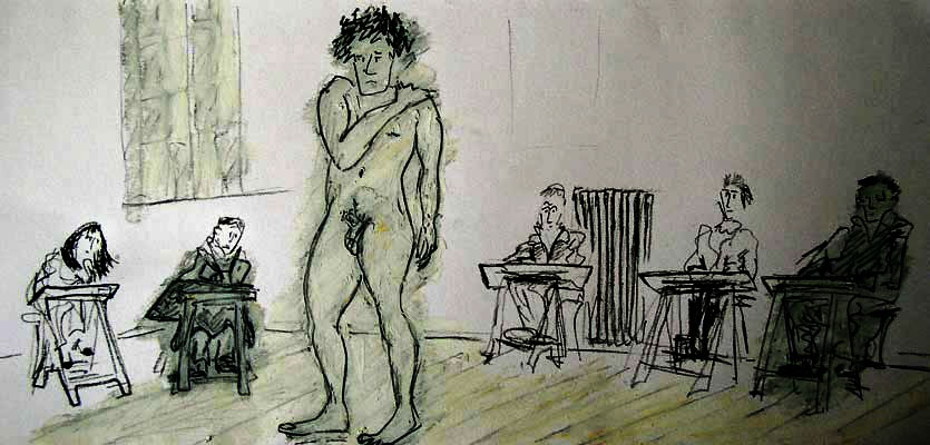 nude male model for female art class