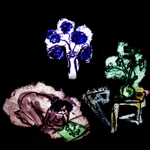 Sarcastic flower cartoon