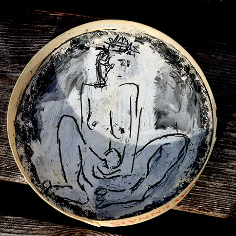 real people sgraffito drawing