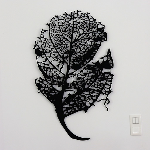 botanical leaf copper etching