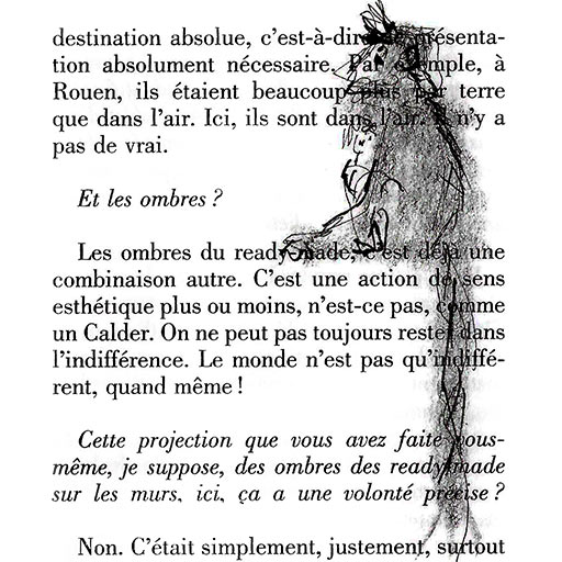 Duchamp drawing monkey