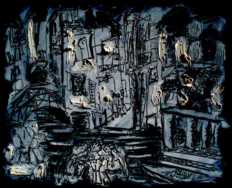 sgraffito oil pastels