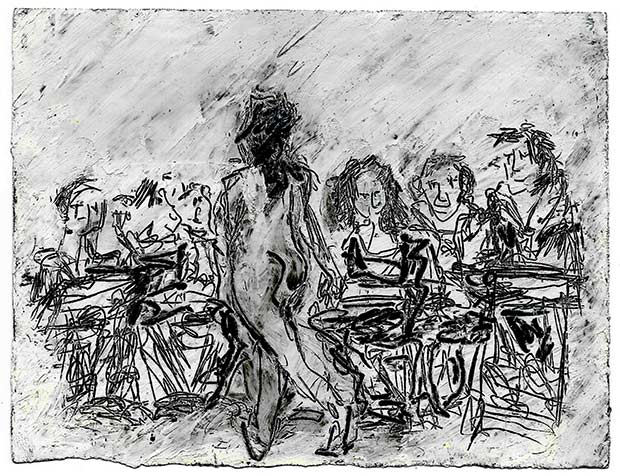 drawing people, staging and naturalness