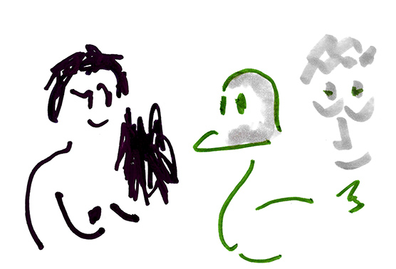 weird people drawing
