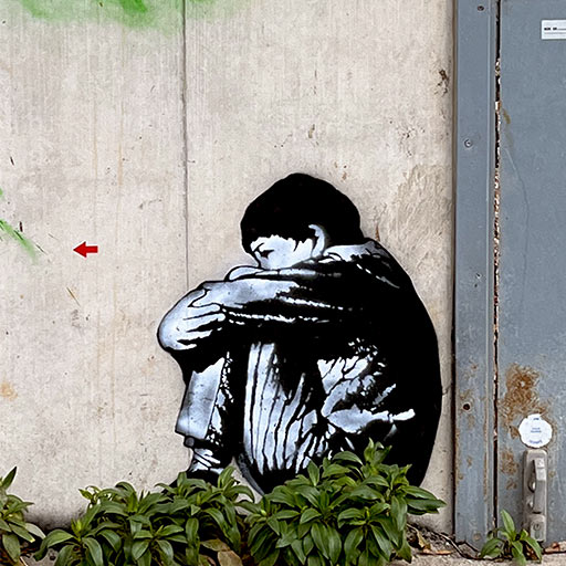 low self esteem, sad wall art