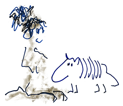 Naive paintings can pass through walls