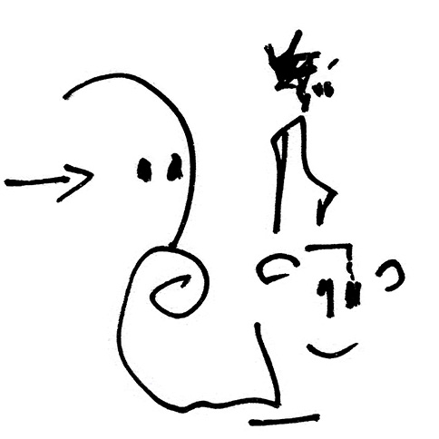 Naive paintings can pass through walls