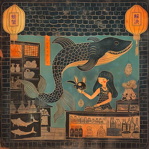 Great paintings effectively functioning as sharks